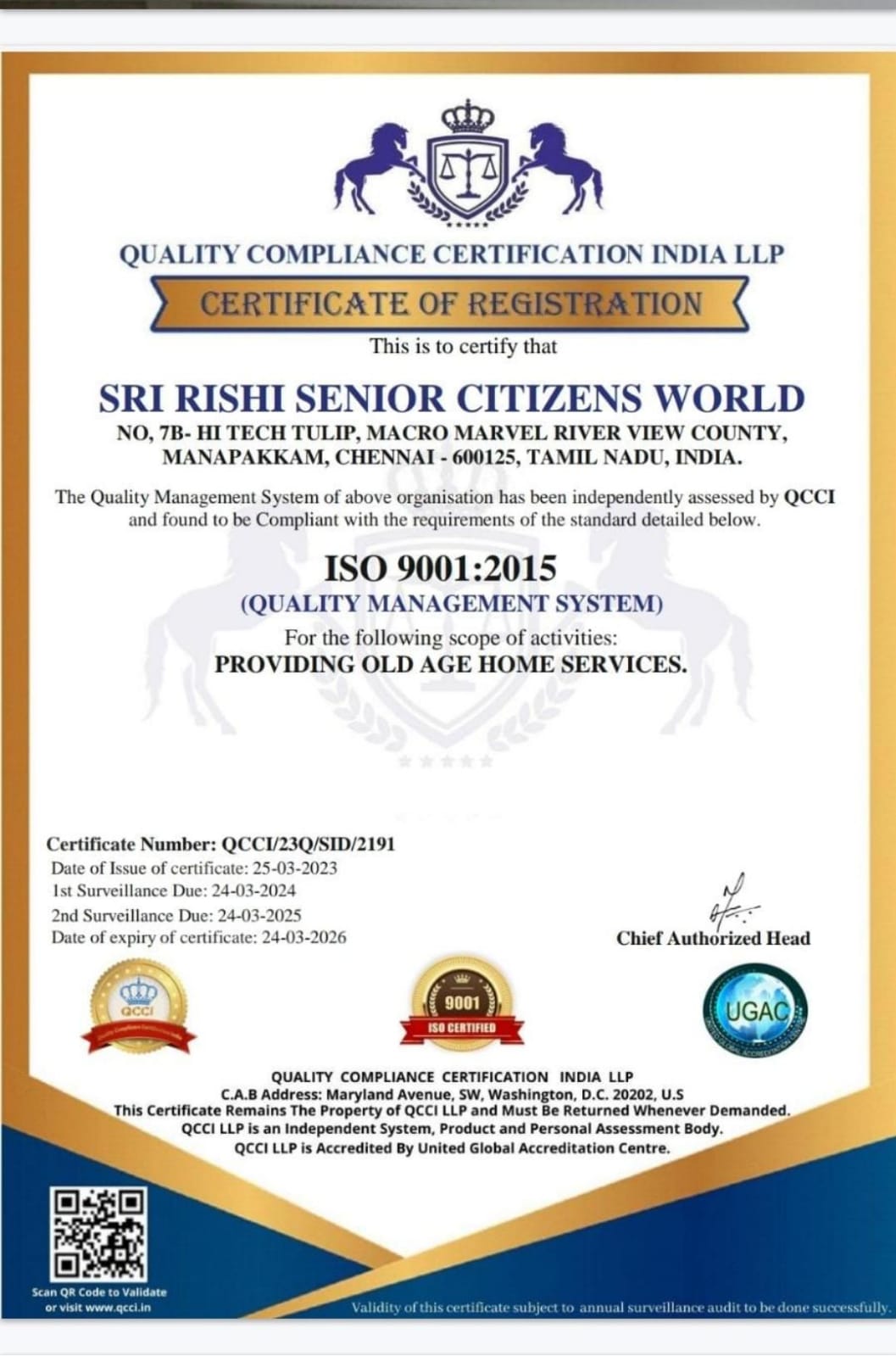 Certificate of Registration